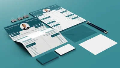 تصميم سيرة ذاتية باللغتين العربية والإنجليزية